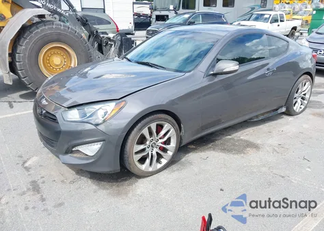 2013 Hyundai Genesis 3.8 Track z USA, uszkodzony, nr VIN KMHHU6KJ7DU097336